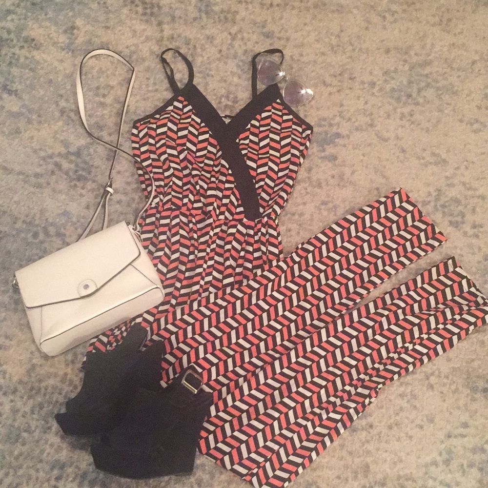 Graphic jumpsuit
